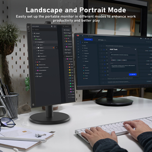 15,6 Zoll tragbarer Monitor bildschirm für Mobiltelefone Computers piele externer Erweiterungs bildschirm - Product Image 4