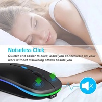 Accesorios para Computadoras Mouse Inalámbrico Recargable para Laptop