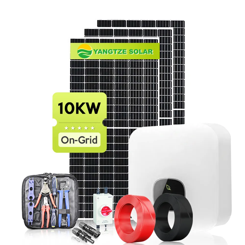 Yangtze facile installazione 10kw 20kw residenziale sulla griglia sistema solare generatori alimentati a energia solare vendita calda