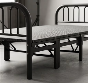 Letto Pieghevole Portatile in Metallo, Letto Singolo Robusto per Ospiti, Ideale per Piccoli Spazi, Lettino <span class=keywords><strong>Salvaspazio</strong></span> Pieghevole - Product Image 6
