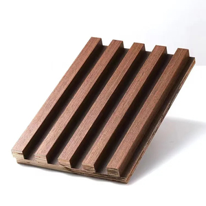 Interior Oak &amp; Walnut Wood Veneered Decorative <strong>Screening</strong> Sound-Absorbing Grills <strong>Panel</strong> - Product Image 3