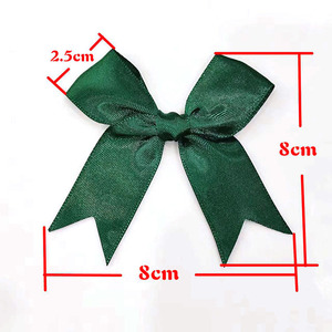 Bán buôn Pre Made Ribbon với cung, Ribbon cho tóc cung màu đỏ kéo giáng sinh flowerribbon và <span class=keywords><strong>Bow</strong></span> cho chai rượu vang gói quà tặng - Product Image 1