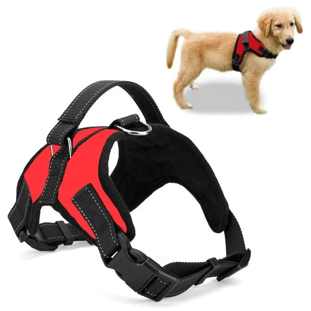 Kingtale Keine Pull Außen Reflektierende Sicherheit Pet Weste Einstellbare Hund Harness Mit Griff