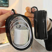Étui organisateur de câble portable transparent Boîte de rangement adaptée aux voyages pour câbles de charge, écouteurs, téléphone, chargeurs et accessoires