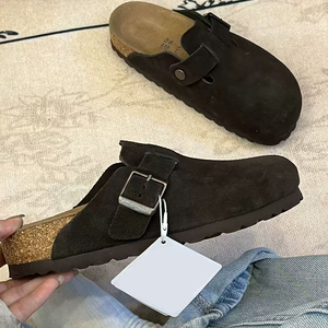 Sandalias de Plataforma con Suela Gruesa de Espuma para Invierno, Cómodas, de Piel Sintética o Piel Genuina, Unisex, Planas, para Dropshipping - Product Image 1