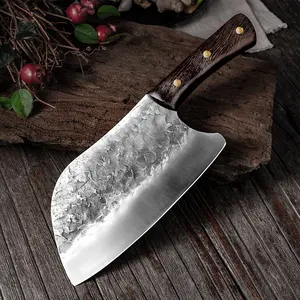 Young people top Selling Dropship Serbian Handmade Chef High Carbon Clad Steel Meat Slicer Knife Knifes Forged For Butcher