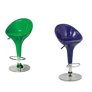 Железный стул, цветной металлический барный стул, Регулируемый поворотный барный стул, abs пластиковые стулья для кафе