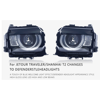 Accessoires de phares de voiture à lentille haute brillance pour Jetour Traveller/Shanhai T2, transformation en phares de style Defender