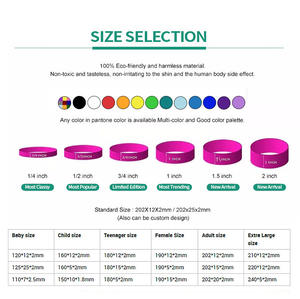 Fabricantes de goma Diseño gratuito Logotipo personalizado Pulsera de silicona - Product Image 5