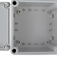 Boîtier de jonction étanche IP54 en ABS 130x190x190mm, boîtier pour instruments électroniques, boîtier de distribution électrique extérieur