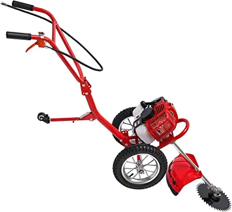 Hand Push Type Lawn Mower Trimmer 52cc Gasoline Brush Cutter 2 Stroke Petrol Lawn Mower Grass Cutter