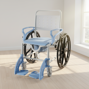 Équipement de sécurité 3-en-1 pour personnes âgées : siège de toilette surélevé, <span class=keywords><strong>fauteuil</strong></span> <span class=keywords><strong>roulant</strong></span>, équipement de transfert et de réadaptation léger - Product Image 1