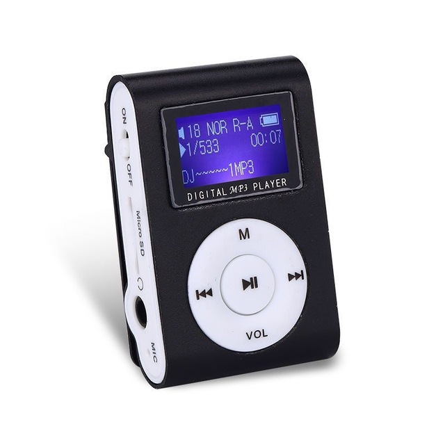 Display Card Insertion MP3 Music Player for 5.3 Mini Clip Student Portable Player Gift 1G for 5.3 Screen <2" Aluminum