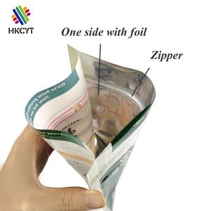 ถุงพลาสติก Mylar Gummies ถุงพลาสติกฟาวล์แบบกำหนดเองพร้อมซิปหน้าต่างอลูมิเนียมฟอยล์พลาสติกยืนขึ้น - Product Image 6