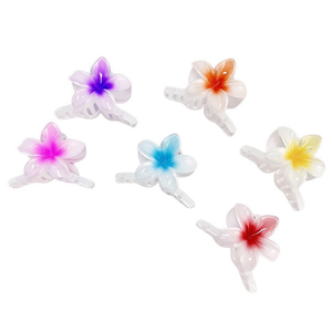 Clip appendiabiti Frangipani da 9 cm con design floreale per la conservazione dei vestiti - Product Image 2