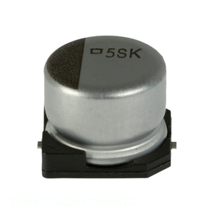 Condensateur SMD EMVK250ADA470MH63G à montage en surface, en aluminium, 47 µF, 20 %, 25 V - Product Image 1