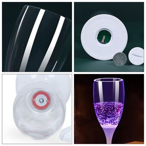 Blue Plastic Cup Custom Led Lighting up Clear Champagne Glass for Party - Product Image 5