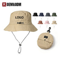 Topi Pemancing Anti UV Pria & Wanita, Cepat Kering, Tahan Air, untuk Hiking Outdoor, Dilengkapi Tali Pengikat