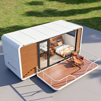 Studio modulaire préfabriqué pour jardin, unité d'habitation complémentaire (ADU) avec salle de bain, type cabane