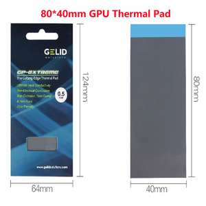 12W/MK Gelid GP-EXTREME 80X40MM Pad Nhiệt Hiệu Suất Cao 120X120MM CPU/Card Đồ Họa GPU Làm Mát Bằng Silicon - Product Image 4