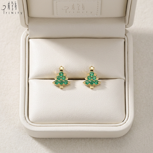 Nouveautés : Boucles d'oreilles clous en or jaune massif 14 carats avec grenat naturel, idéales pour les fêtes et les fiançailles, cadeau pour filles - Product Image 4