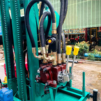 Petite machine de forage portable pour puits d'eau avec pompe à boue pour l'irrigation agricole et les projets de construction rurale