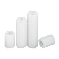 M2 M2.5 M3 M4 M5 M6 Fileté Hexagonal Plastique Noir Blanc Colonne PCB Couplage Hex Nylon Femelle à Femelle Entretoise Entretoise