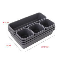 8 pièces de plateaux organisateurs de tiroirs cosmétiques esthétiques, séparateurs modulaires pour le rangement du maquillage, pour coiffeuse, salle de bain et tri de bijoux