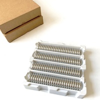 Meilleurs disques de reliure métalliques électro-plaqués argentés, disques de reliure pour livres, 24 mm