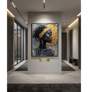 Peinture à l'huile abstraite moderne, toile faite à la main, art mural, portrait pour hall d'hôtel, 60x90cm, vente en gros d'usine - Product Image 5