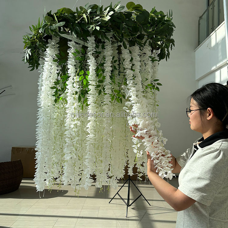 how to hang wisteria from ceiling