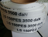 Correa de Amarre de Alta Resistencia de 38 mm y 2,2 mm de Grosor, Tejida Manualmente, de PET Blanco, Certificada ISO9001, para Embalaje