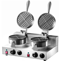 Gaufrier électrique w, équipement de cuisine, Double Commercial, cuiseur de gaufres, usine avec CE