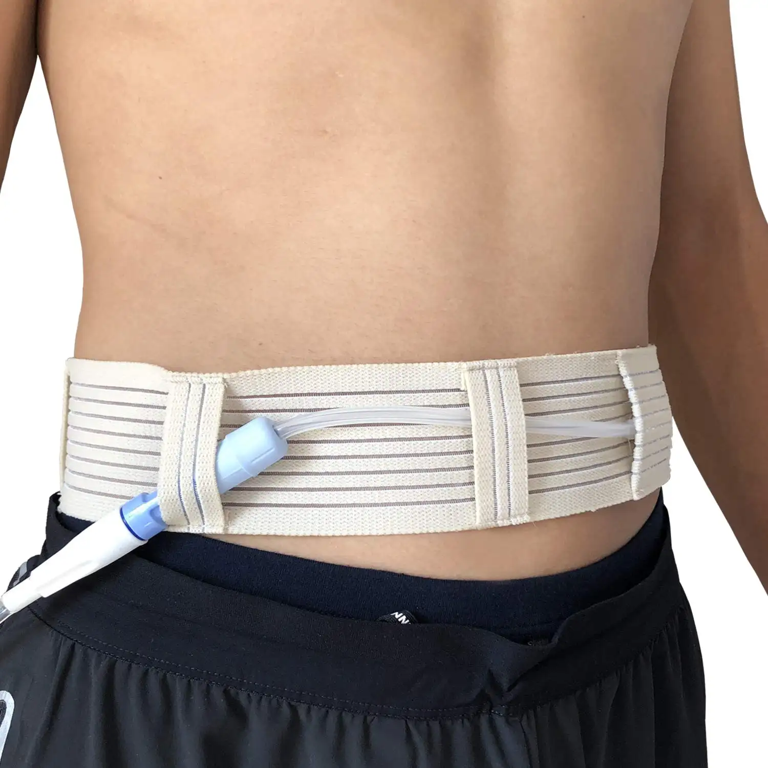 Cinta de dilatação abdominal respirável, tubo de alimentação para g/boneca, estojo para cateter pd, fixação abdominal