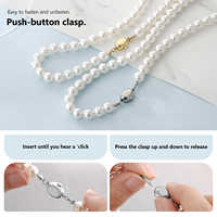 Collier ras du cou vintage bohème en perles d'imitation rondes plaqué or 14 carats avec chaîne de perles de 8 mm et bijoux en cristal pour mariée