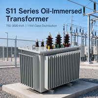 Transformateur de puissance triphasé immergé dans l'huile 1000 kVA 1250 kVA 1600 kVA à enroulement 100 % cuivre, transformateur abaisseur S11