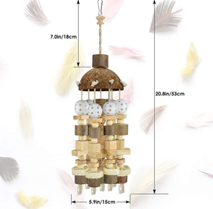 <strong>Wholesale</strong> New Style Bird Large <strong>Parrot</strong> <strong>Toys</strong> Natural Wooden Blocks Bird Chewing <strong>Toy</strong> Bite <strong>Toy</strong> Suits for Macaws <strong>Parrots</strong> - Product Image 3