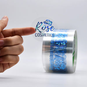 Stampa adesivo oro rotondo grazie rotolo di lamina d'oro trasparente Logo impermeabile personalizzato etichetta di imballaggio adesivi olografici (vecchio) - Product Image 3