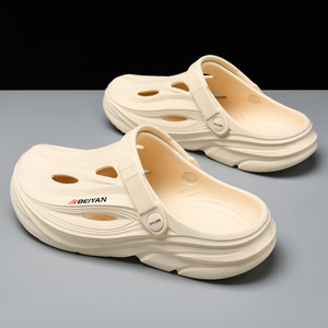 Beiyan Men's Summer Thick-Soled Non-Slip Breathable EVA Slippers <b>Platform</b> <b>Heel</b> Outdoor Beach Wear Closed-Toe Sandals - Product Image 2
