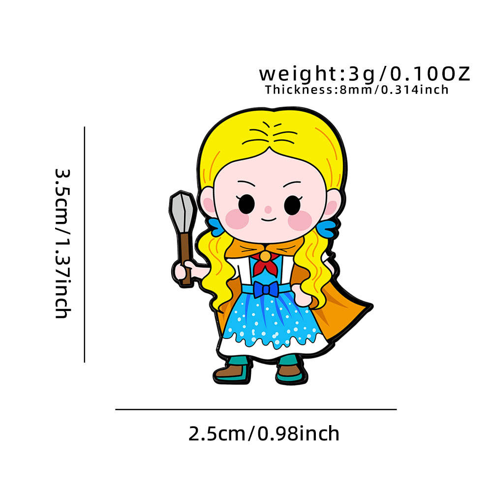 CZ3665-2 Pin de Esmalte Metálico Holly