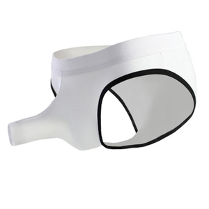 Sous-vêtements en coton pour hommes, caleçons boxer avec poche en forme de trompe d'éléphant - Product Image 4