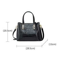 Sac fourre-tout en cuir véritable, personnalisé, motif alligator, fermeture éclair durable, imperméable, de qualité supérieure, pour femmes, fabrication OEM