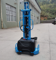 WELIFTRICH Semi-électrique 500kg 700kg 1000kg Longueur de fourche 1050mm Batterie 12V/45Ah Opération manuelle Chariot élévateur à palettes auto-chargeur