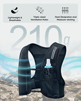 Dames Heren Lichtgewicht Reflecterend Hardloopvest Verstelbare Borstbandjes 6 Zakken Hydratatie Vest Telefoonhouder Outdoor Tassen