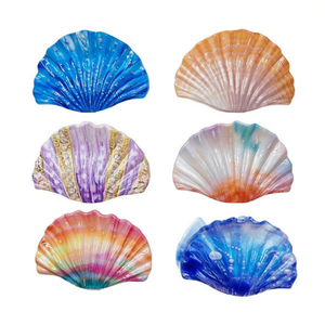 Fermagli per capelli a forma di conchiglia, colorati, 2 pezzi per colore, scatola da 600 pezzi - Product Image 1