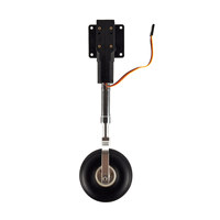 Train d'atterrissage électrique rétractable pour avion RC, roue de 2,5 pouces, montant métallique télescopique mince ZY15091SM 40004