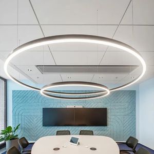 Lustre rond de luxe moderne, lumière suspendue en <span class=keywords><strong>Halo</strong></span>, cristal argenté, lampe suspendue circulaire en perles - Product Image 4