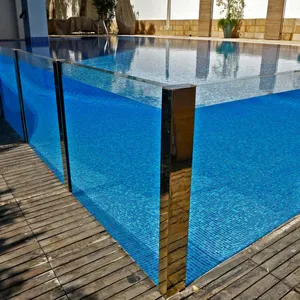1220 * 1830毫米150毫米厚度水族箱透明大型鱼缸透玻璃面板固体表面亚克力板