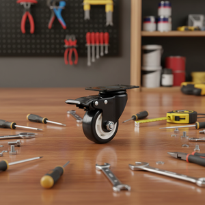 Modernes Design 3-Zoll 75mm Mittelschwere PP-Rollen mit Flachplattenmontage aus Kunststoff für Industrielle Anwendungen - Product Image 2