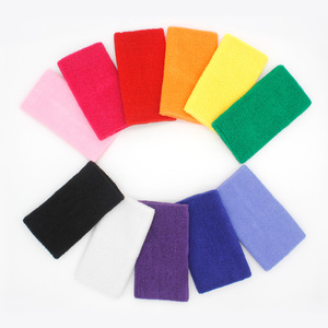 Aolikes Customization Wholesale Sweat-absorbing Multi-color Sports Towel Wristbands Wrist Brace Outdoor Tennis 0230-15cm